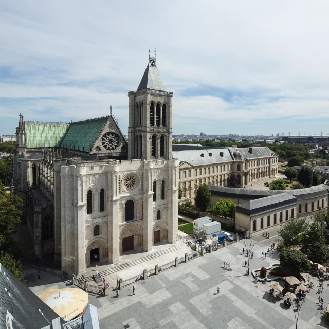 Aerial view Basilique Saint Denis Centre Des Monuments Nationaux